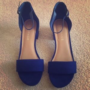 Cobalt blue Rampage heels size 10